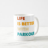 Grappig Parkour Leven Is Beter Met Parkour Koffiemok (Voorkant rechts)