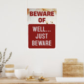 Grappig, pas op poster (Keuken)