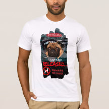 Grappig 'Pas op voor de hond' T-shirt – Heren T-sh