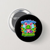 Grappig Pasen Als Een Grote Broer Schattig Pasen Ronde Button 5,7 Cm (Voorkant /achterkant)