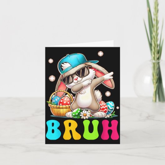 Grappig Pasen Dabbing Konijn Pasen Kaart (Voorkant)