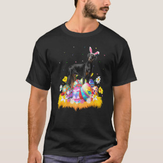Grappig Pasen Ei Dobermann Pinscher Hond Zonnig Pa T-shirt