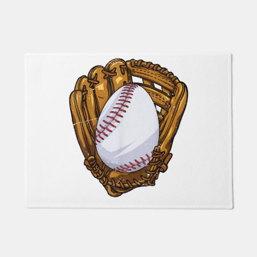 Grappig Pasen Ei Honkbal Ei Jagen Paasdag M Deurmat (Voorkant)