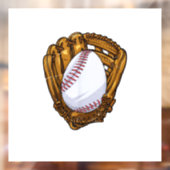 Grappig Pasen Ei Honkbal Ei Jagen Paasdag M Raamsticker (Vel 2)