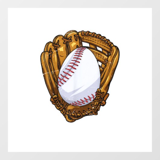 Grappig Pasen Ei Honkbal Ei Jagen Paasdag M Raamsticker (Vel)