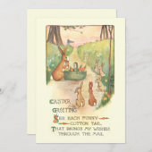 Grappig  Pasen en Rhyme Feestdagenkaart (Voorkant / Achterkant)