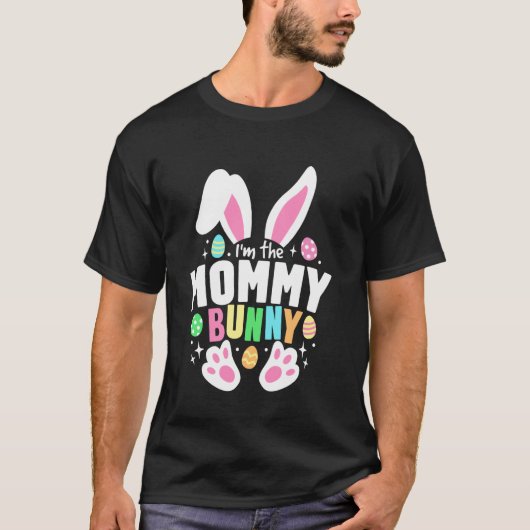Grappig Pasen Ik Ben De Moeder Konijn Oren Schatti T-shirt (Voorkant)