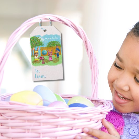 Grappig Pasen Konijn Cadeau Cadeaulabel