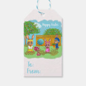 Grappig Pasen Konijn Cadeau Cadeaulabel (Voorkant)