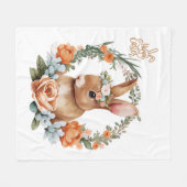 grappig Pasen shirt, schattig shirt, Happy Easter Fleece Deken (Voorkant (Horizontaal))