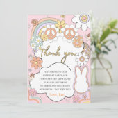 Grappig Pasen Verjaardagsfeestje Dank je kaart (Staand voorkant)