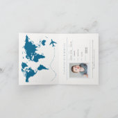 Grappig paspoort 1e verjaardag uitnodiging (Binnen)