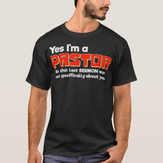 Grappig pastoor Great Fathers Day Gift voor predik T-shirt