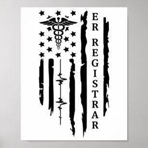 Grappig Patriotisch Er-registrar Verpleegster Cade Poster