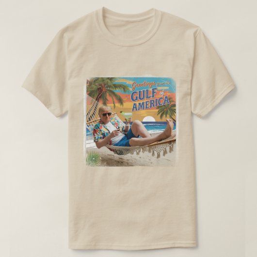 Grappig Patriotisch Trump T-Shirt - Golf van Ameri (Design voorkant)