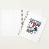 Grappig Patriotische Haan Vuurwerk Bier Shirt Ontw Planner (Display)