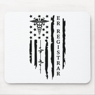 Grappig Patriottisch Er Registrar Nurse Gift USA V Muismat