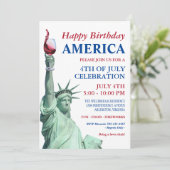 Grappig patriottisch feest van 4 juli kaart (Staand voorkant)