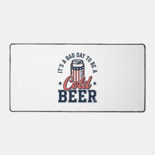 Grappig Patriottisch Koud Bier Vintage Vector T-sh Bureaumat