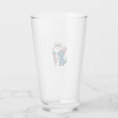 Grappig Patriottisch T-Rex-Vuurwerk Shirt Ontwerp_ Glas (Achterkant)