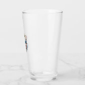 Grappig Patriottisch T-Rex-Vuurwerk Shirt Ontwerp_ Glas (Links)