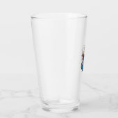 Grappig Patriottisch T-Rex-Vuurwerk Shirt Ontwerp_ Glas (Rechts)