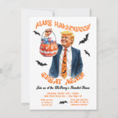 Grappig Patriottisch Trump Halloween-feest Kaart (Voorkant)