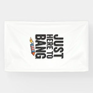 Grappig Patriottisch Vuurwerk Vintage T-shirt Ontw Spandoek