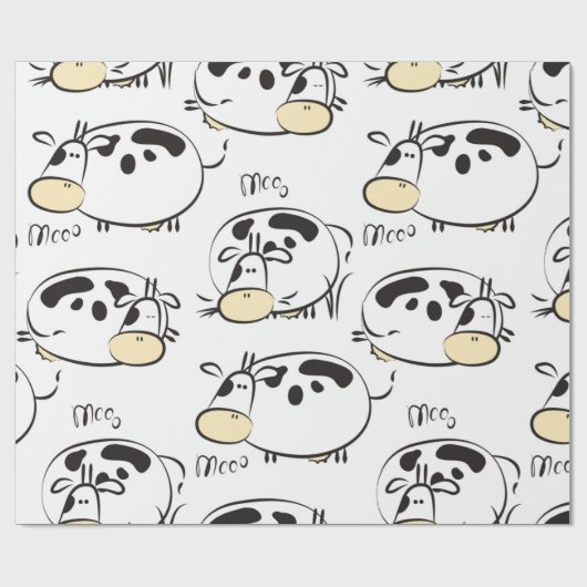 Grappig patroon met kinderlijke dieren.  clip- cadeaupapier (Vlak)