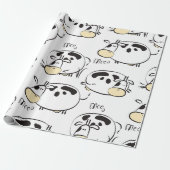 Grappig patroon met kinderlijke dieren.  clip- cadeaupapier (Uitgerold)