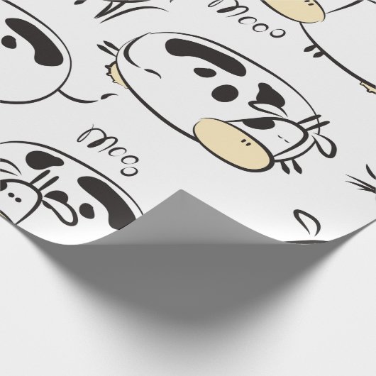 Grappig patroon met kinderlijke dieren.  clip- cadeaupapier (Hoek)