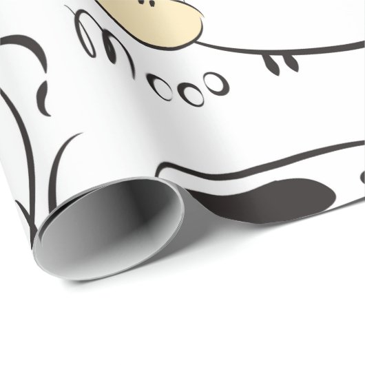 Grappig patroon met kinderlijke dieren.  clip- cadeaupapier (Rol Hoek)