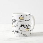 Grappig patroon met kinderlijke dieren.  clip- koffiemok (Voorkant rechts)