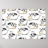 Grappig patroon met kinderlijke dieren.  clip- poster (Voorkant)