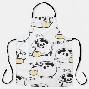 Grappig patroon met kinderlijke dieren. clip- schort