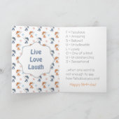 Grappig patroonvlies kaart (Binnen)