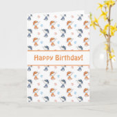 Grappig patroonvlies kaart (Gele Bloem)