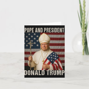 Grappig Paus Trump en President Donald Trump Kaart