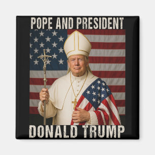 Grappig Paus Trump en President Donald Trump Magneet