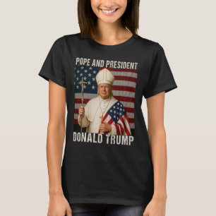 Grappig Paus Trump en President Donald Trump T-shirt