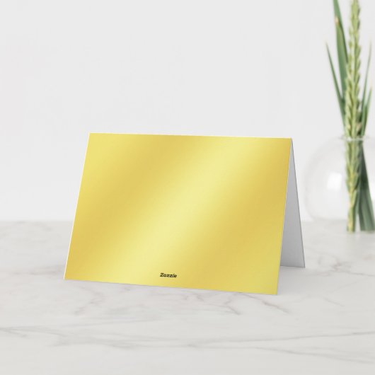 Grappig pawsitive Rudolph 2 foto's Minimalist Gold Feestdagen Kaart (Achterkant)