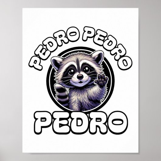 Grappig Pedro Pedro Dancing Raccoon Populair Inter Poster (Voorkant)