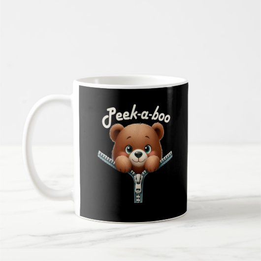 Grappig - Peekabo - Beer Koffiemok (Links)