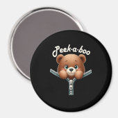 Grappig - Peekabo - Beer Magneet (Voorkant / Achterkant)