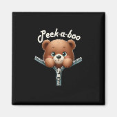 Grappig - Peekabo - Beer Magneet (Voorkant)