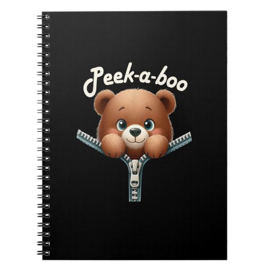 Grappig - Peekabo - Beer Notitieboek (Voorkant)
