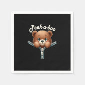 Grappig - Peekabo - Beer Servet (Voorkant)