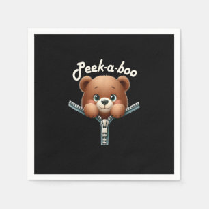Grappig - Peekabo - Beer Servet