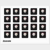 Grappig - Peekaboo Halloween Vierkante Sticker (Vel)