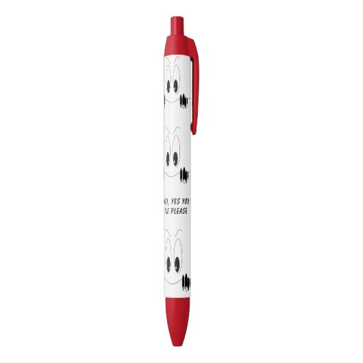 Grappig Pen Gift met Curiosity Eyes - Smile (Achterkant (Verticaal))
